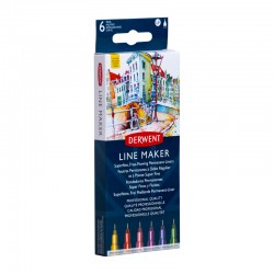 Set 6 liner Line Maker Colour Derwent
