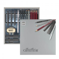 Set creioane Silver Graphite Box Cretacolor