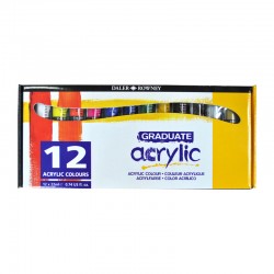 Set 12x22ml culori acrilice Graduate Daler Rowney