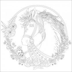 http://Carton panzat pre-desenat Horse Art Therapy Phoenix
