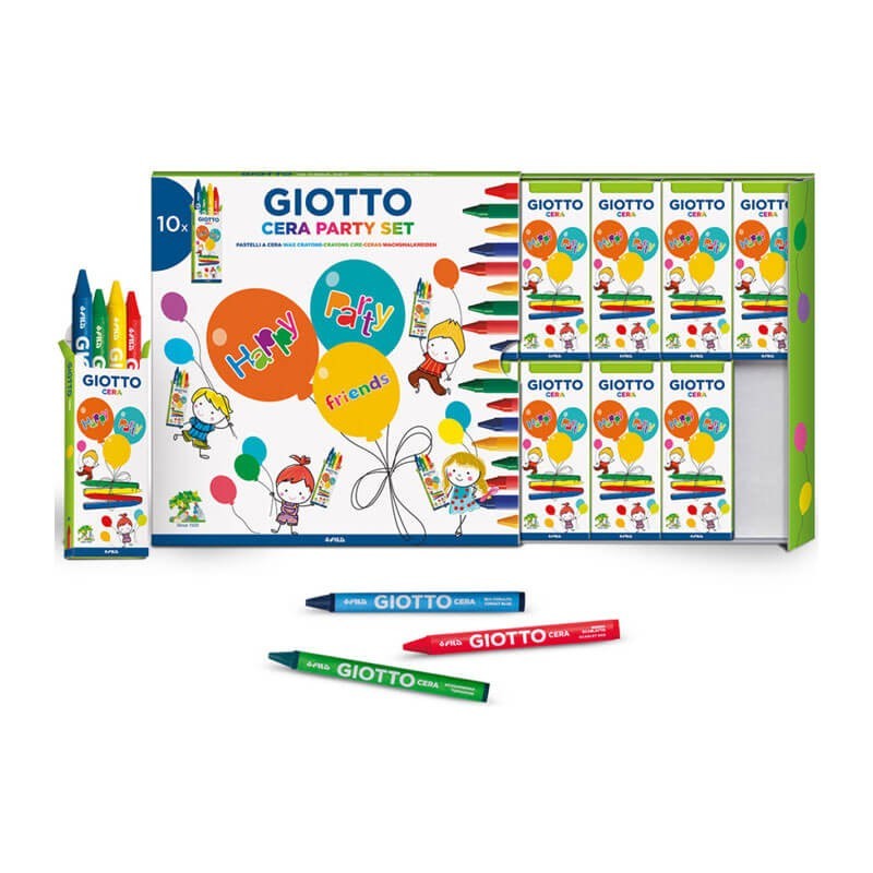 Set 4 creioane cerate Party Gift Giotto