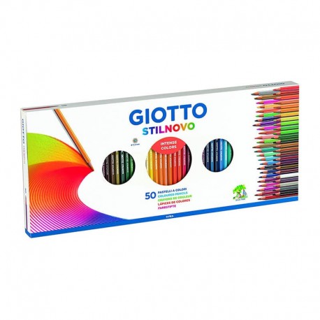 Set 50 creioane colorate Stilnovo Giotto