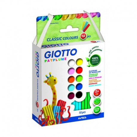 Set plastilina 10 culori Patplume Giotto