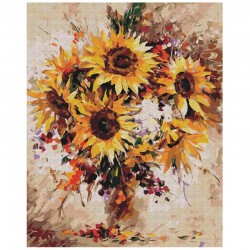 http://Pictura pe numere Still life with sunflowers Atelier