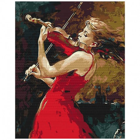 Pictura pe numere Girl with violin Atelier