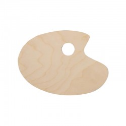 Paleta pictura lemn ovala Tart