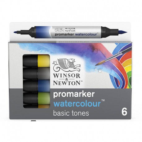 Set 6 Promarker Watercolour Winsor & Newton