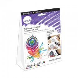 Set culori creioane acuareabile Feather Daler Rowney