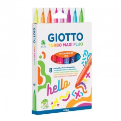 Set 8 markere Turbo Neon Giotto