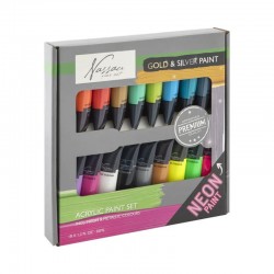 Set culori metalice Grafix