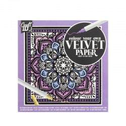 Carte colorat catifea 5 coli Purple Grafix