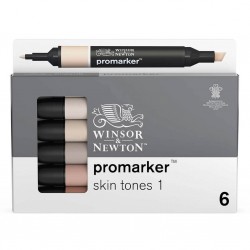 Set 6 Promarker Skin Tones Winsor & Newton