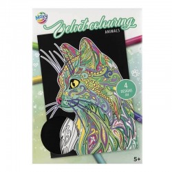 Set coli de colorat Velvet Animale