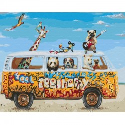 Pictura pe numere Animal Tours Atelier
