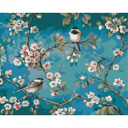 Pictura pe numere Titmouse On The Branches Atelier
