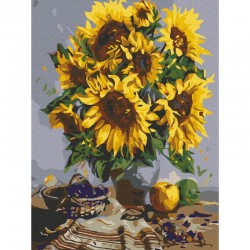 Pictura pe numere Still Life Sunflowers Bouquet Atelier