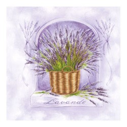 http://Servetel decorativ Lavander Garden violet