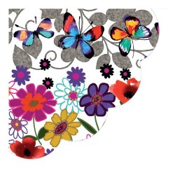 http://Servetel decorativ rotund Butterflies in my Garden