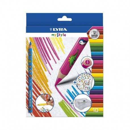 Set creioane colorate personalizabile My Style Lyra