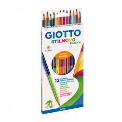 Set 12 creioane bicolore Stilnovo Giotto