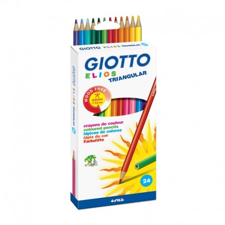 Set 24 creioane colorate Elios Giotto