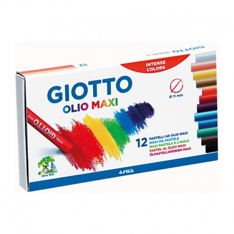 Set 12 pastel uleios Maxi Giotto