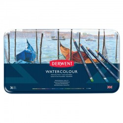 Set 36 creioane acuarela Watercolour Derwent