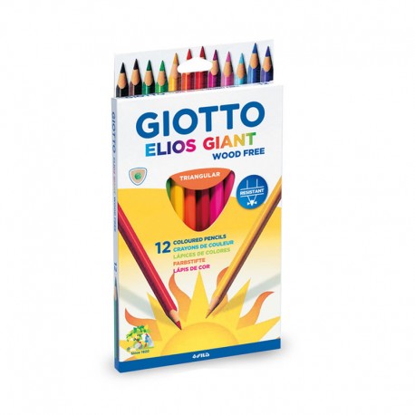 Set 12 creioane colorate Elios Giant Giotto
